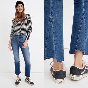 Madewell Cali Demi Boot Jeans in Kemper Wash Back Seam Edition 27